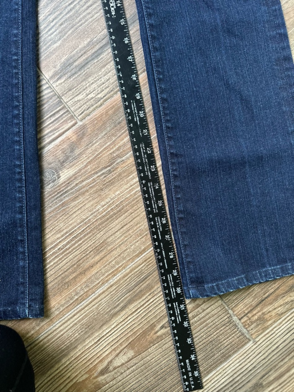 7 For All Mankind Dark Blue Flare Jeans with Embroidered Back Y2K Vintage Bootcu - Picture 13 of 16